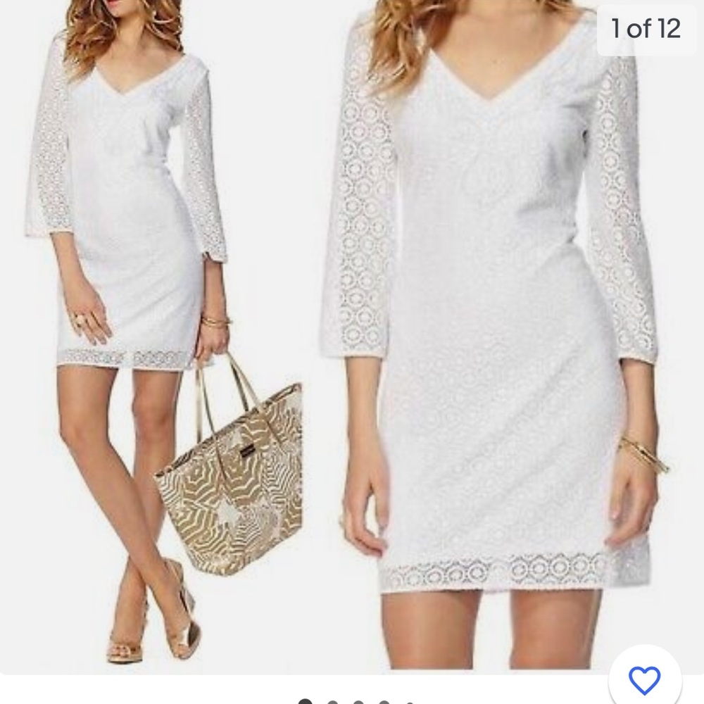 Rare white Lilly Pulitzer Mini Shift Dress